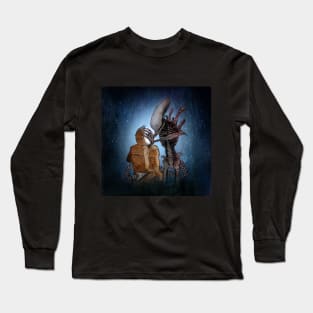 ALIEN - Illustration of HR Giger's Alien Xenomorph, as used in the movie ALIEN. Long Sleeve T-Shirt